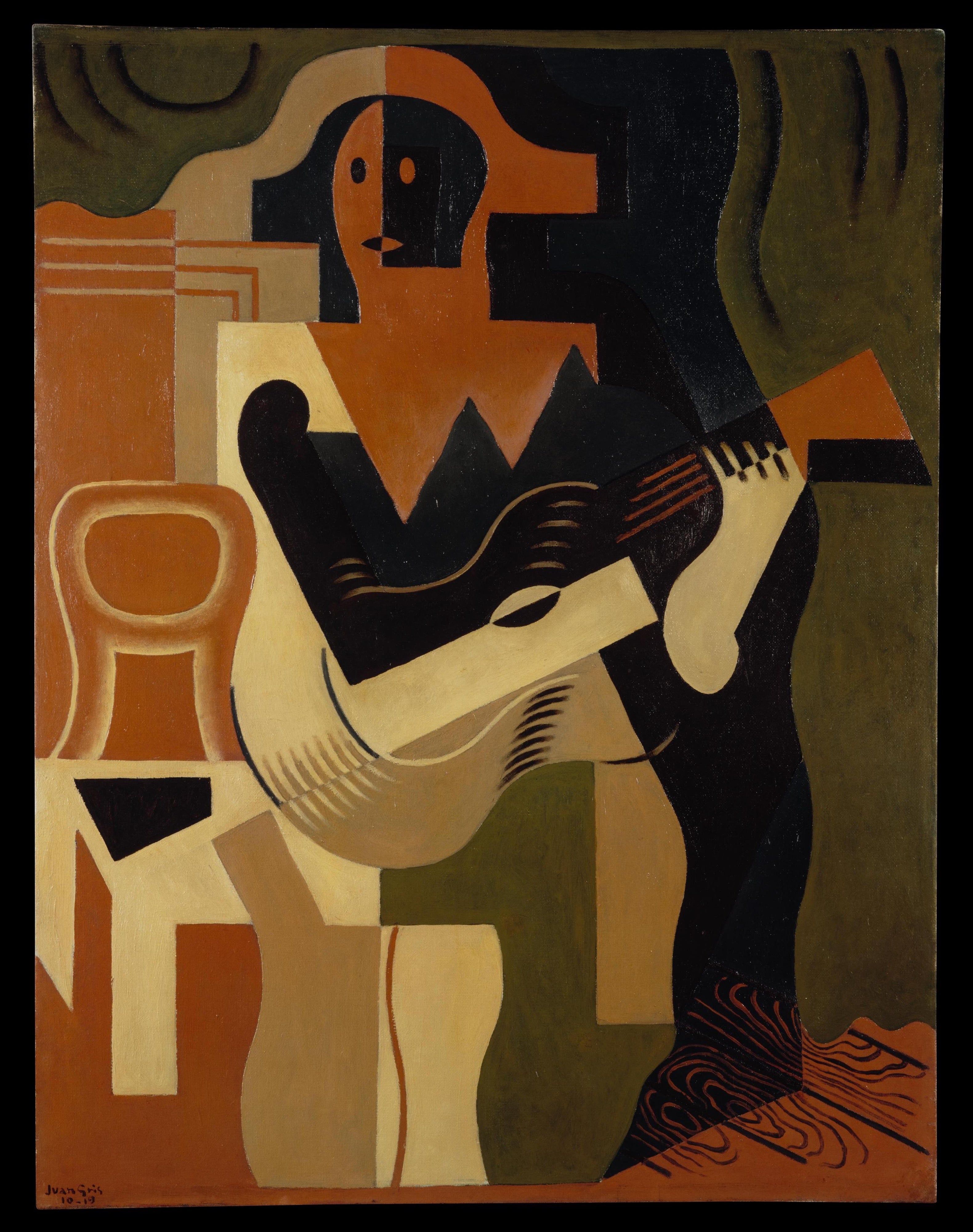 Arlequin assis avec une guitare - Juan Gris