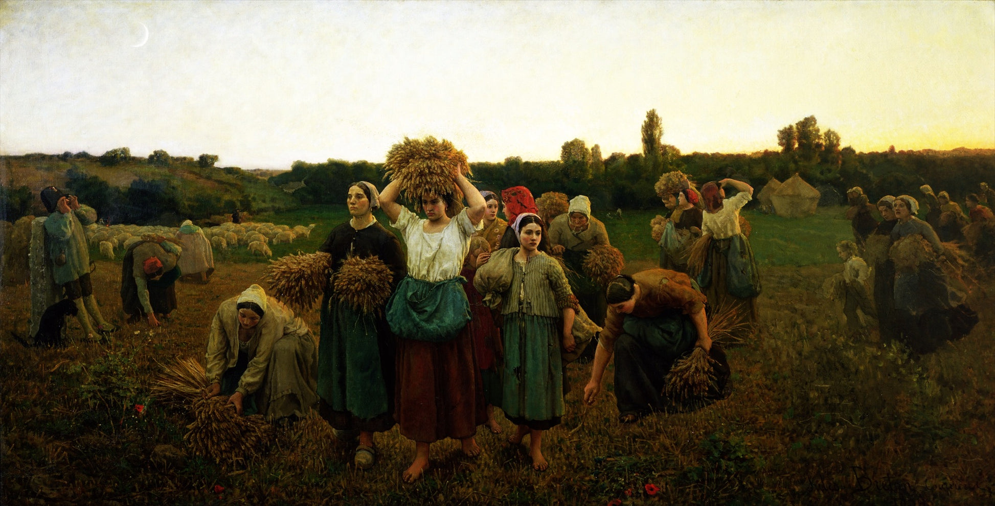 Le Rappel des glaneuses - Jules Breton