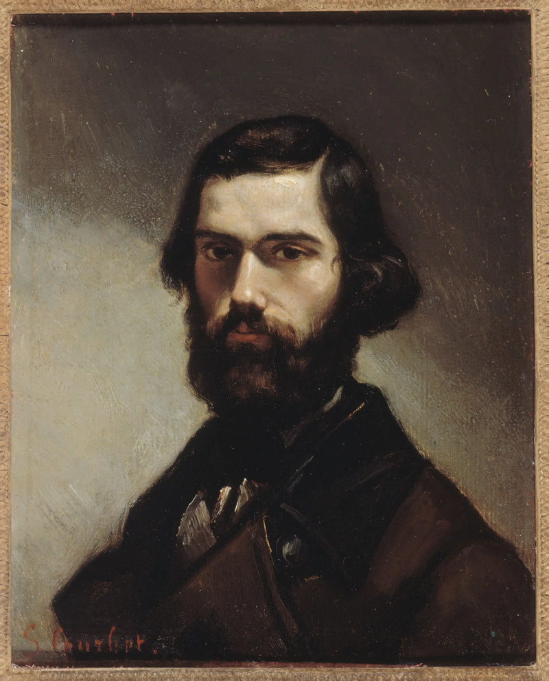 Портрет Жюля Валье (1832-1885), писатель - Гюстав Курбе