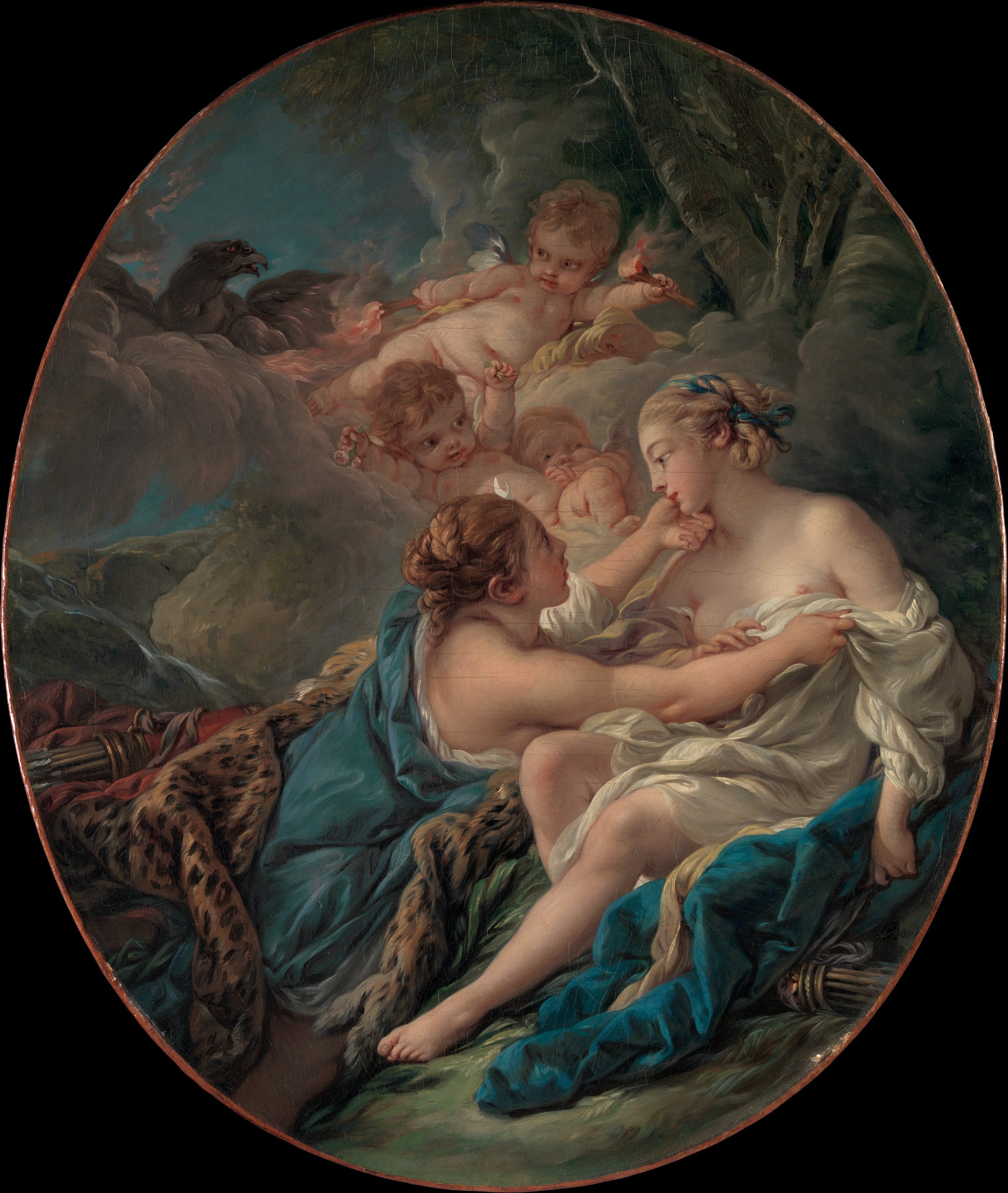Jupiter, sous les traits de Diane et de Callisto - François Boucher