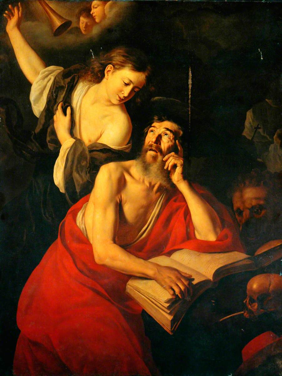 Saint Jérôme visité par les anges - Jusepe de Ribera - Alpha Reproduction