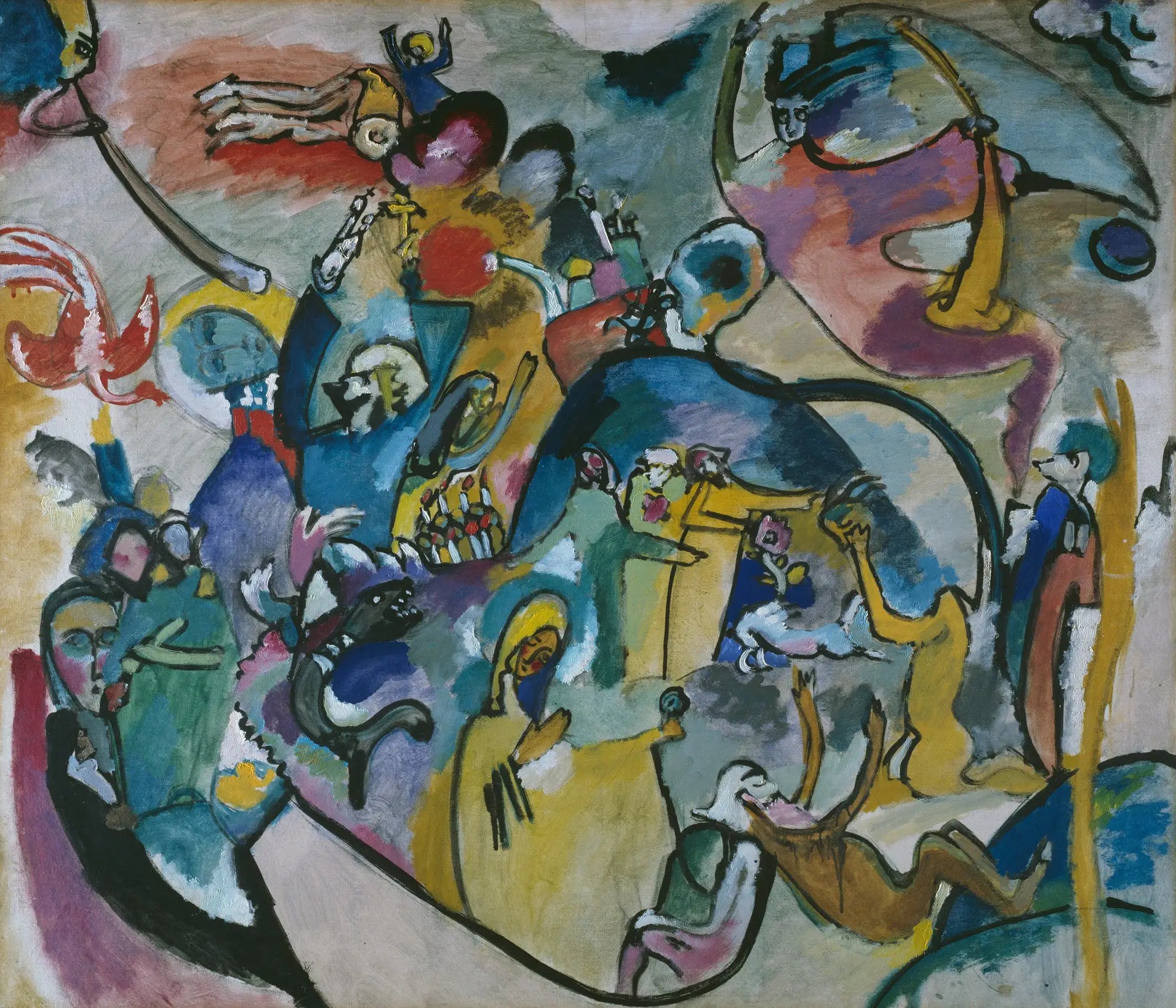 Reproduction du tableau « Toussaint II - Vassily Kandinsky » par Alpha Reproduction en peinture à l’huile