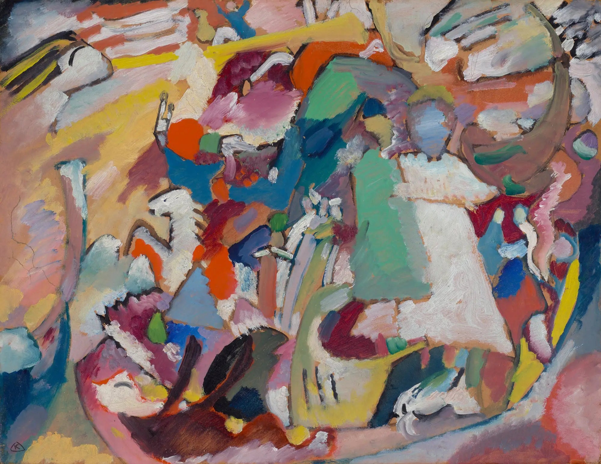 Reproduction du tableau « Toussaint I - Vassily Kandinsky » par Alpha Reproduction en peinture à l’huile