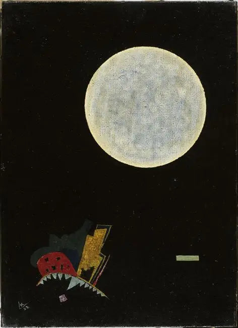 Reproduction du tableau « Un cercle (A) - Vassily Kandinsky » par Alpha Reproduction en peinture à l’huile