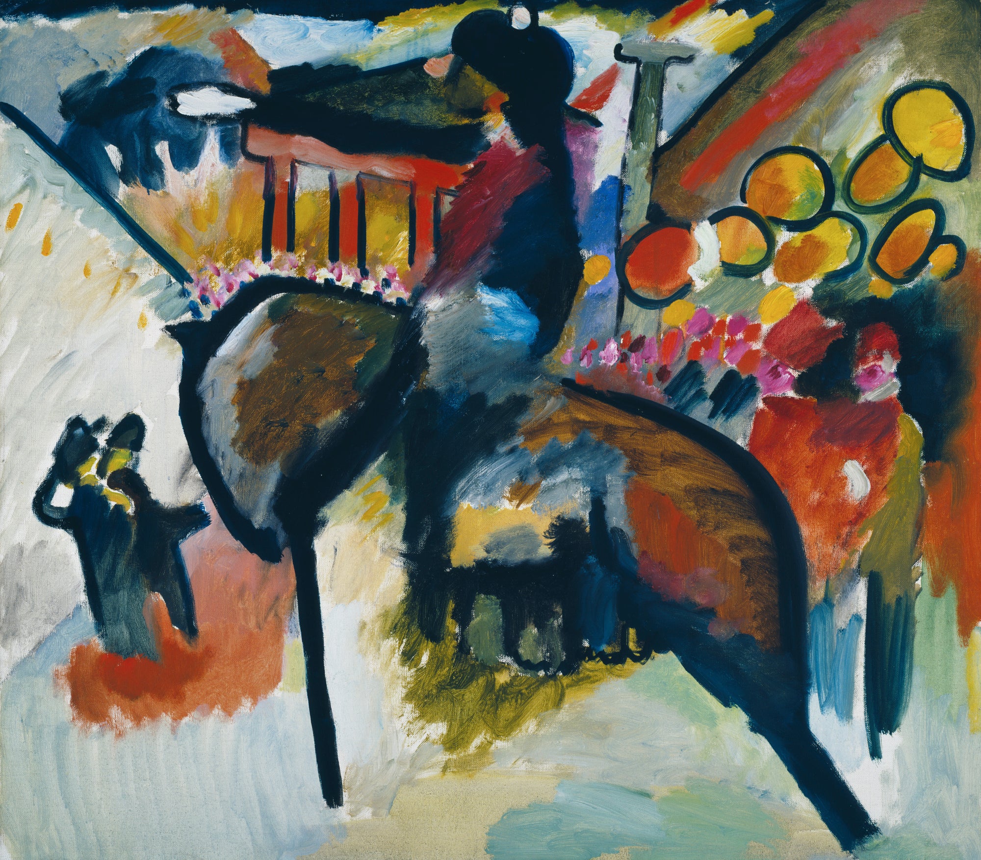 Reproduction du tableau « Impression IV (Gendarme) - Vassily Kandinsky » par Alpha Reproduction en peinture à l’huile