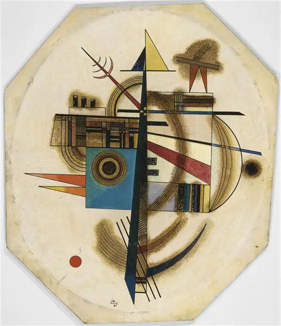 Reproduction du tableau « Ovale n°2 - Vassily Kandinsky » par Alpha Reproduction en peinture à l’huile