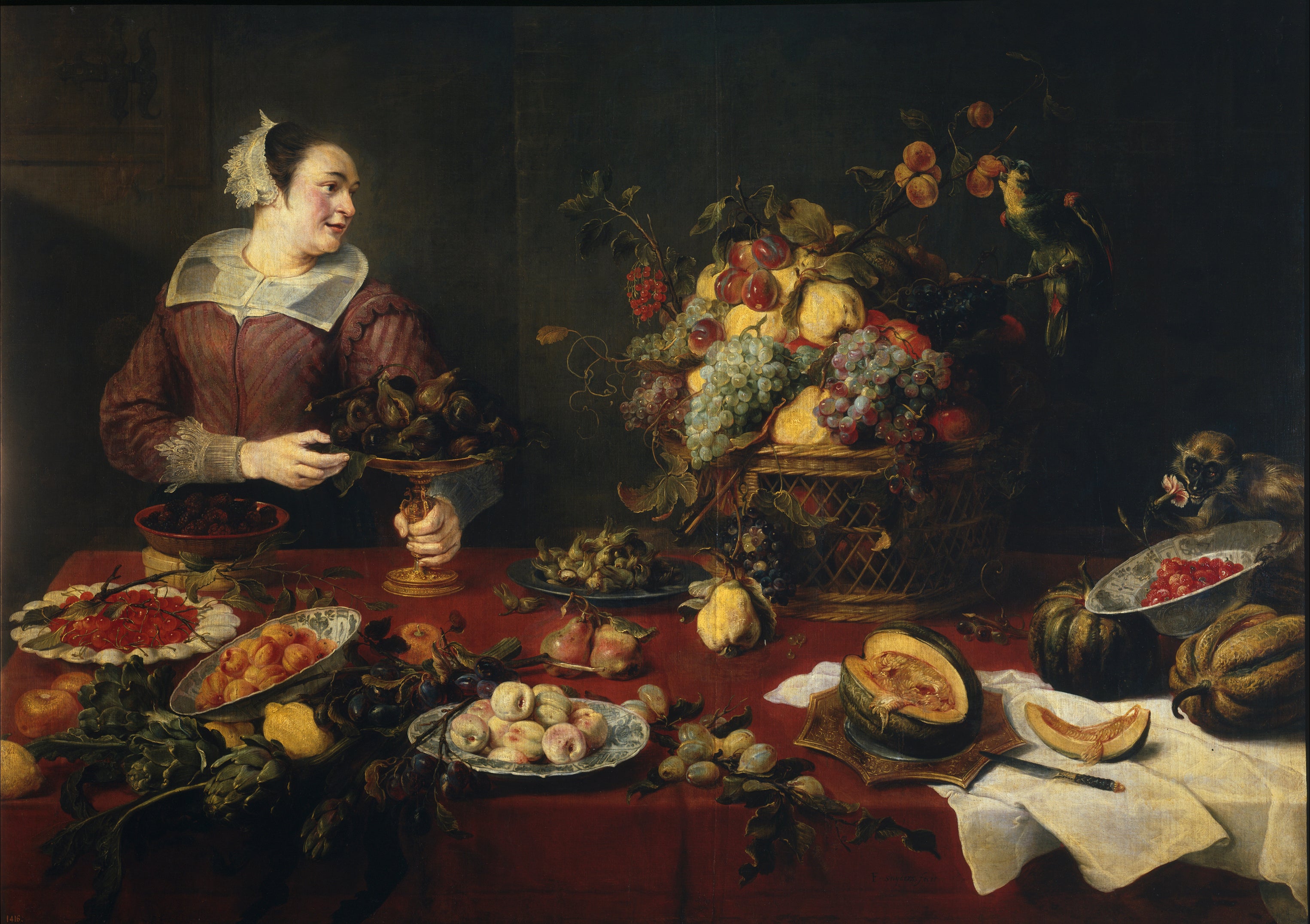 Nature morte avec une servante - Frans Snyders