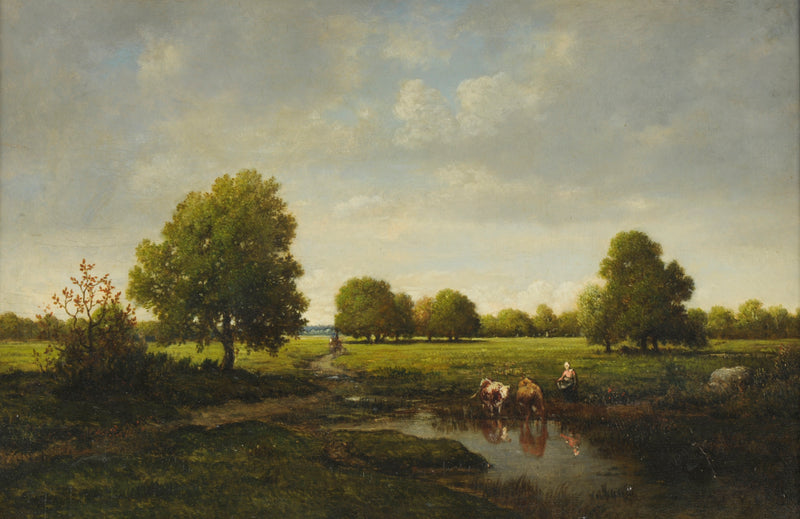 L'Abreuvoir - Théodore Rousseau