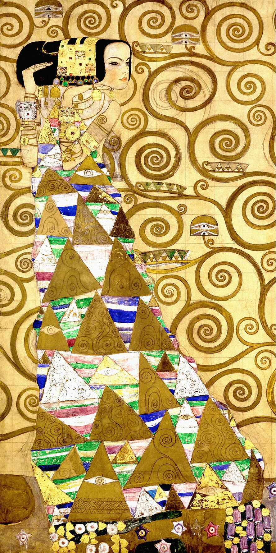 🌪️👁️ Ожидание – Густав Климт (1905–1909)