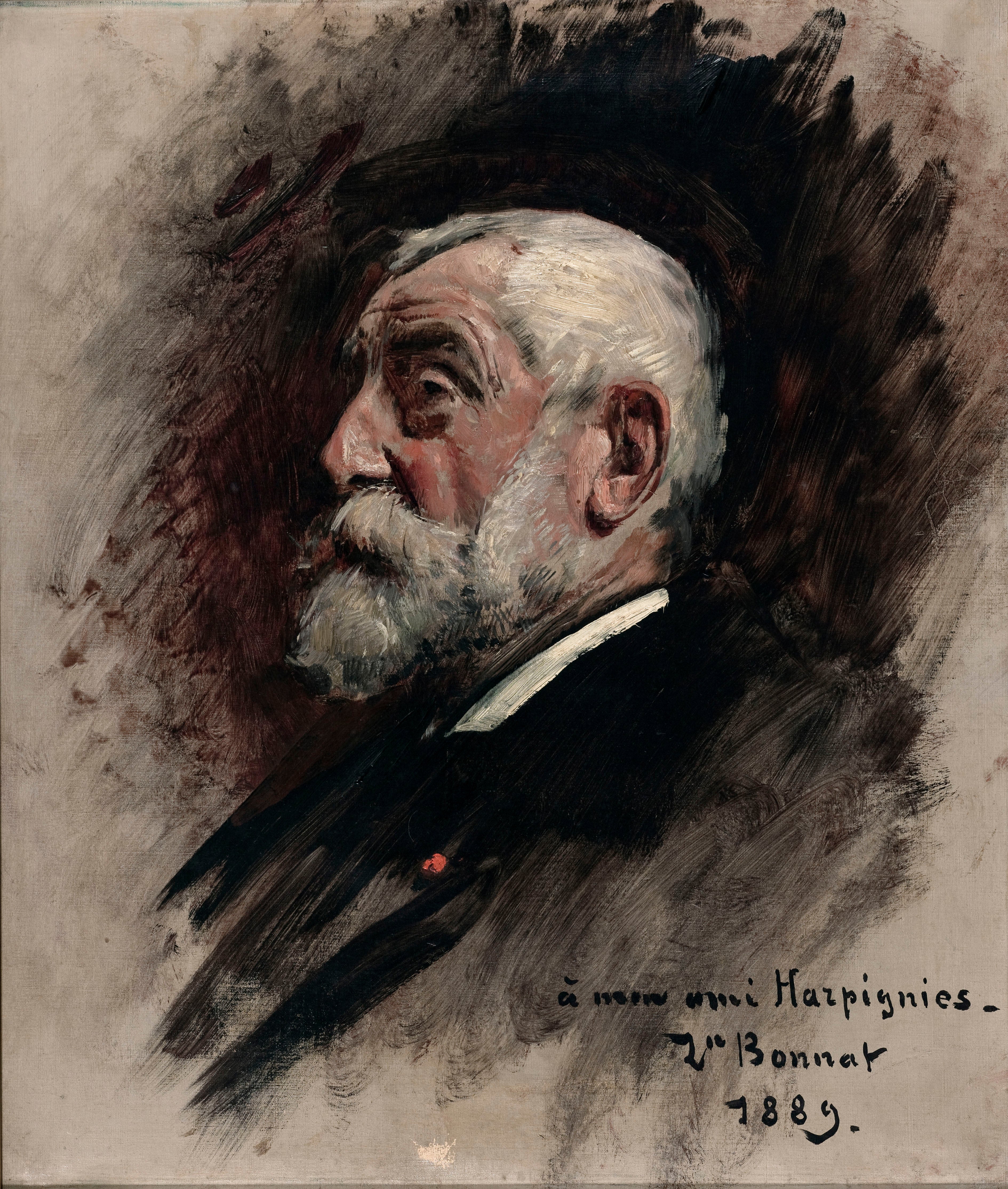 Portrait d'Henri Harpignies - Léon Bonnat