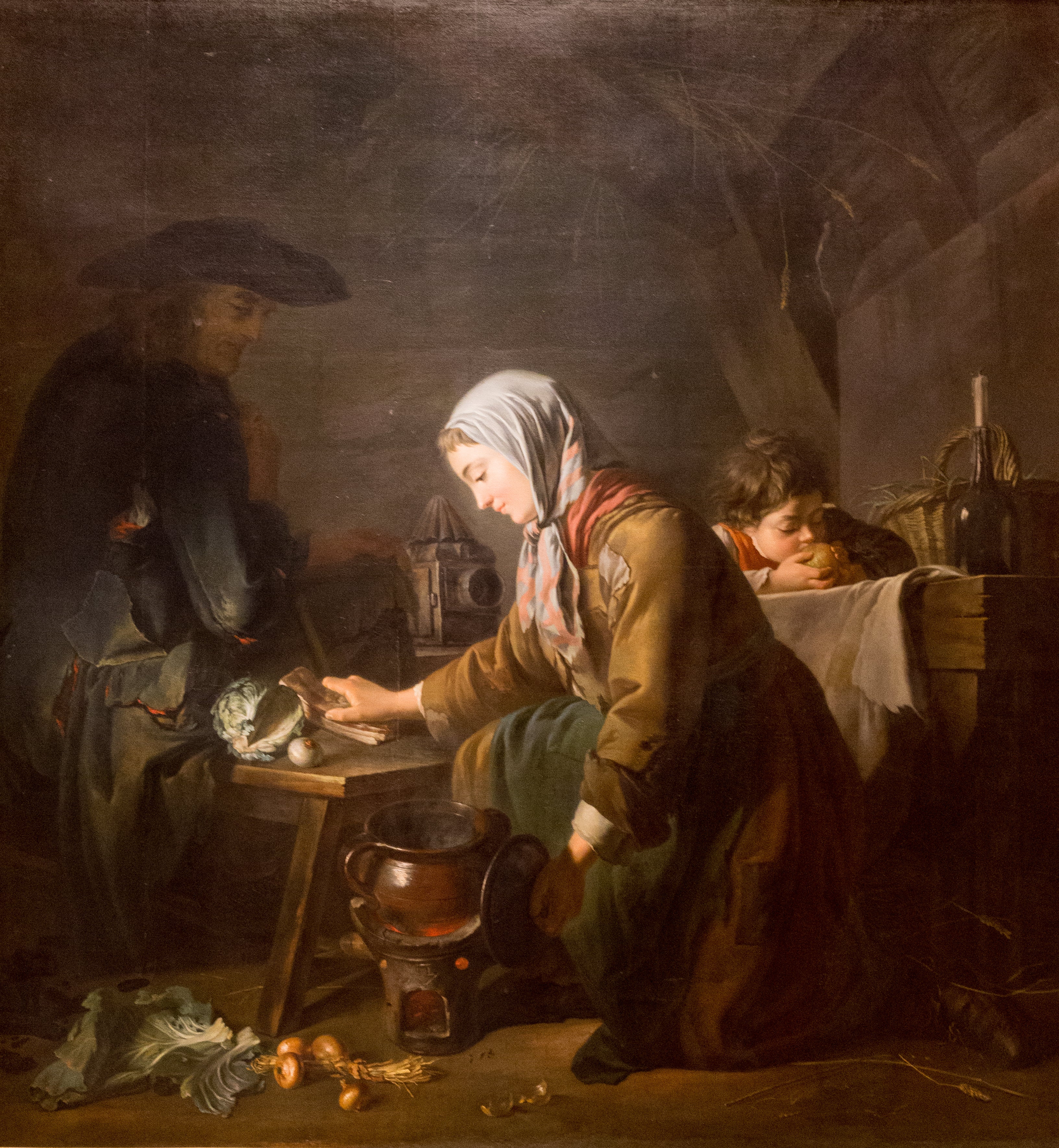 Les apprêts d’un déjeuner - Nicolas-Bernard Lépicié - Alpha Reproduction