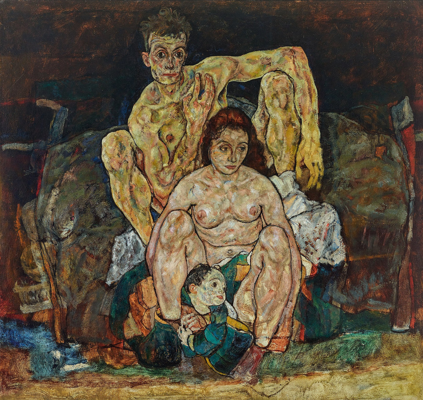 👨‍👩‍👦 Семья – Эгон Шиле (1918)