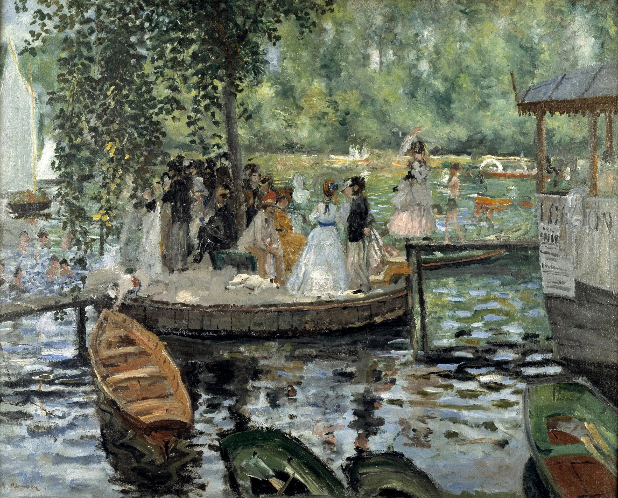 Reproduction du tableau « La Grenouillère - Pierre-Auguste Renoir » par Alpha Reproduction en peinture à l’huile