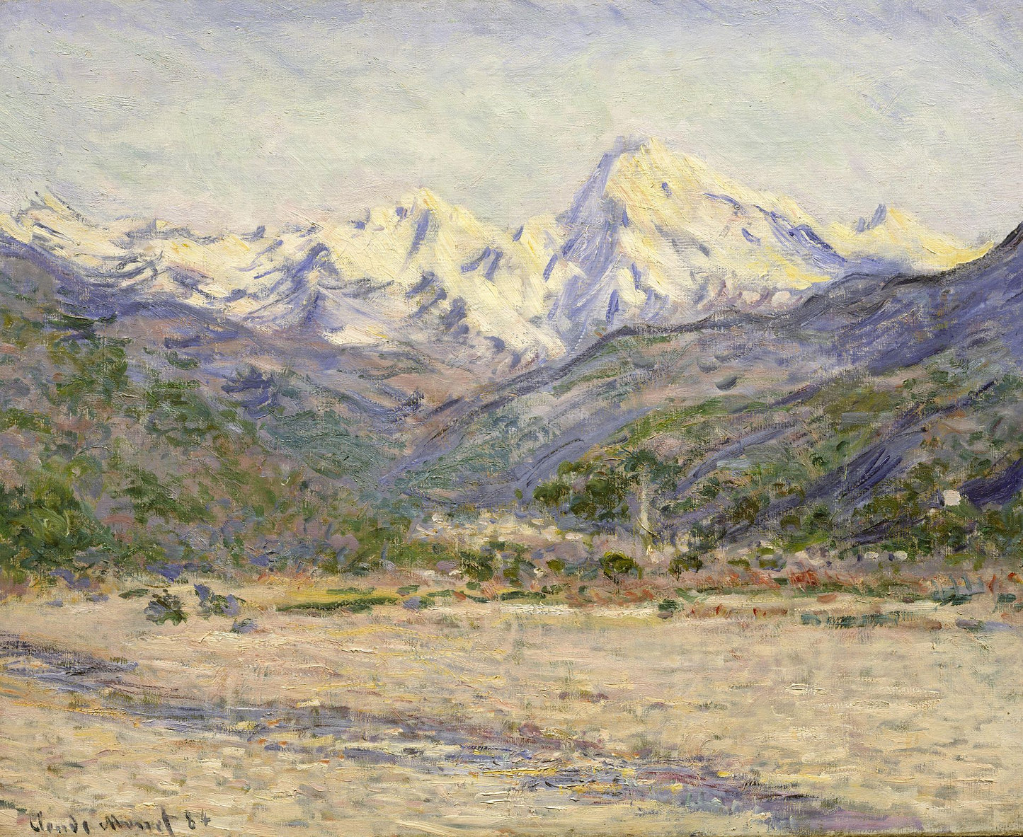 🏔️ Долина Нервии – Клод Моне (1884)