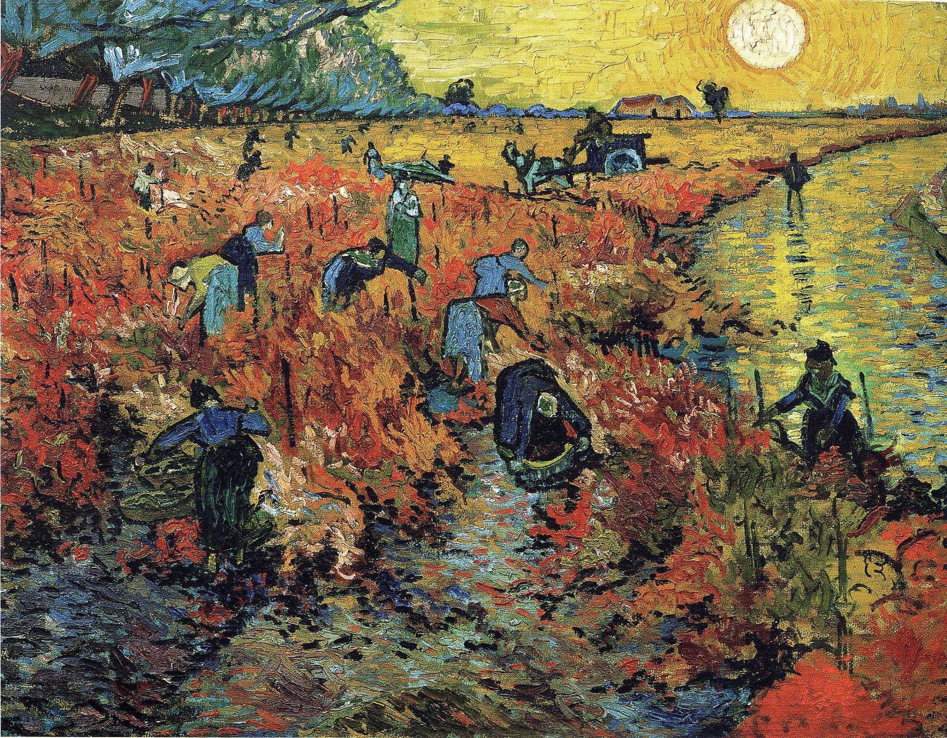 La Vigne rouge d'Arles - Van Gogh