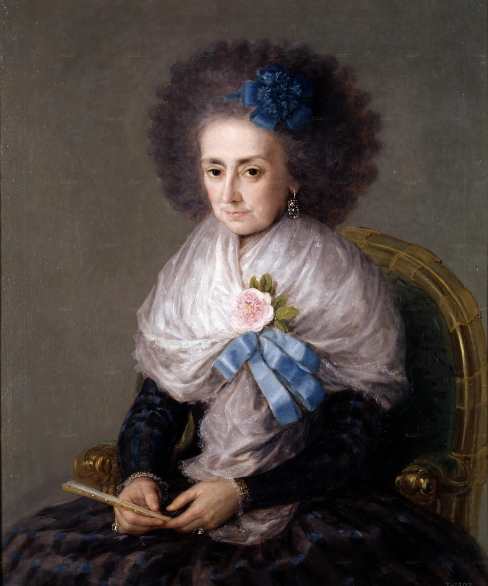 Reproduction du tableau « María Antonia Gonzaga, marquise douairière de Villafranca - Francisco de Goya » par Alpha Reproduction en peinture à l’huile