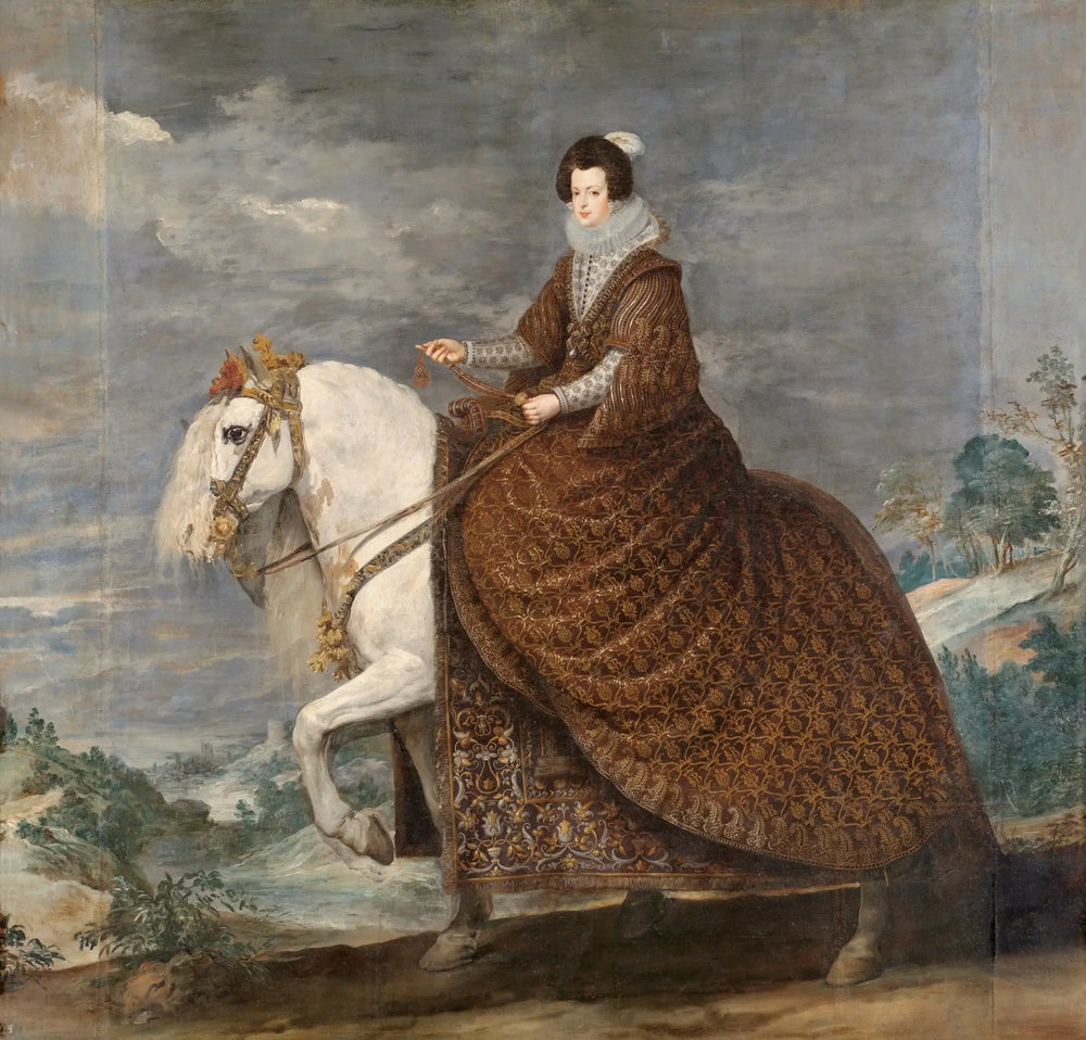 La Reine Isabelle de France à cheval - Diego Velázquez - Alpha Reproduction