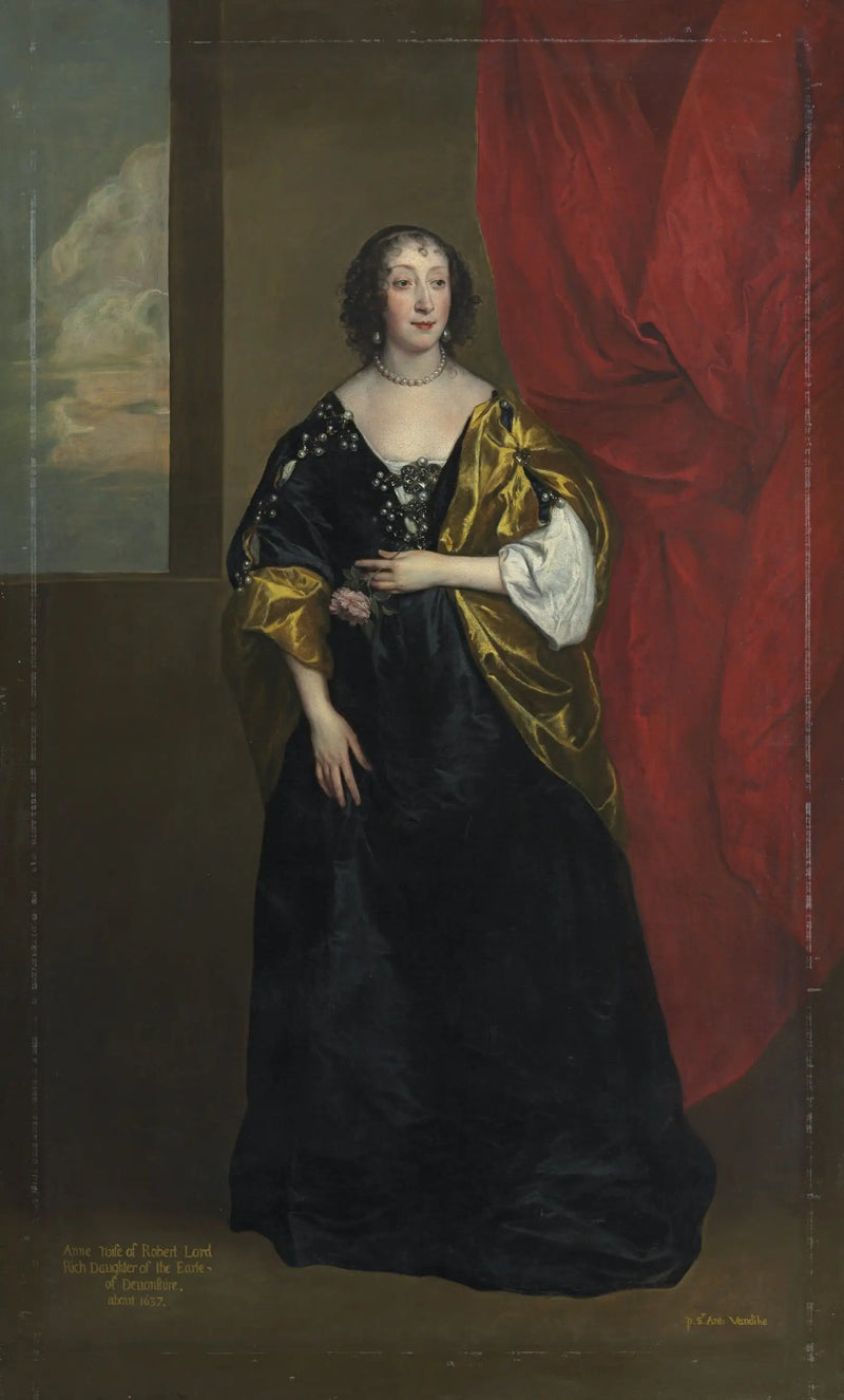 Портрет Анны Кавендиш, леди Рич (1612-1638) - Антуан ван Дейк