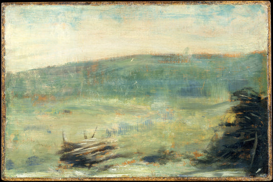 Reproduction du tableau « Paysage à Saint-Ouen - Georges Seurat » par Alpha Reproduction en peinture à l’huile