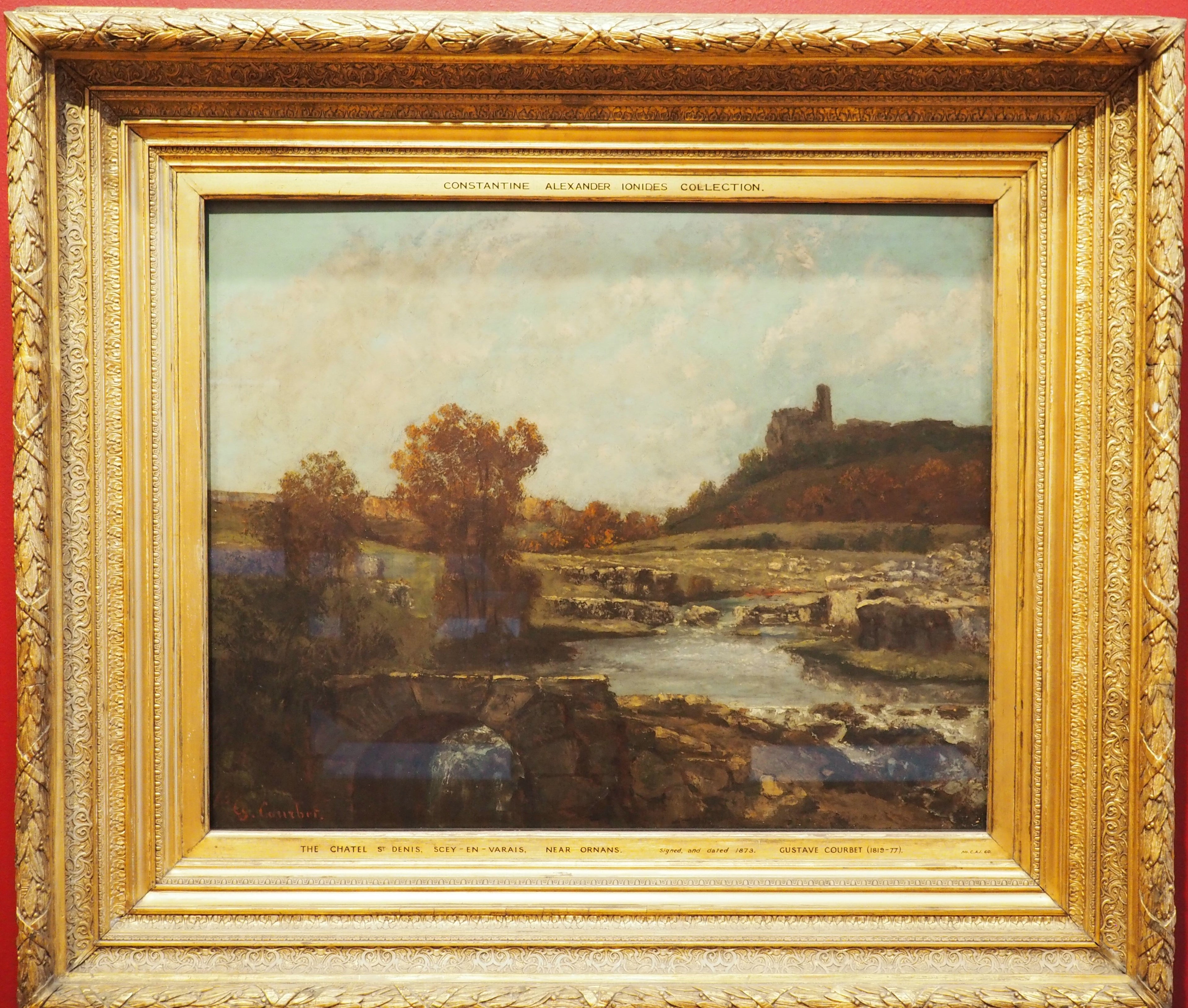 Paysage, avec le Châtel St Denis, Scey-en-Varais - Gustave Courbet