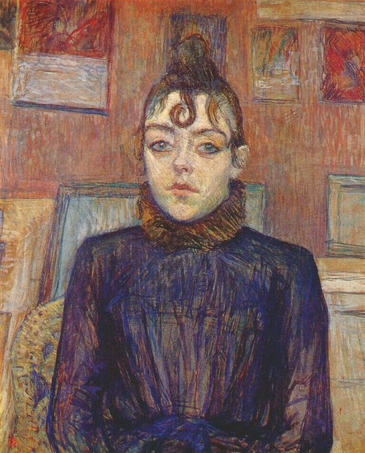 Reproduction du tableau « Fille avec Lovelock - Henri de Toulouse-Lautrec » par Alpha Reproduction en peinture à l’huile