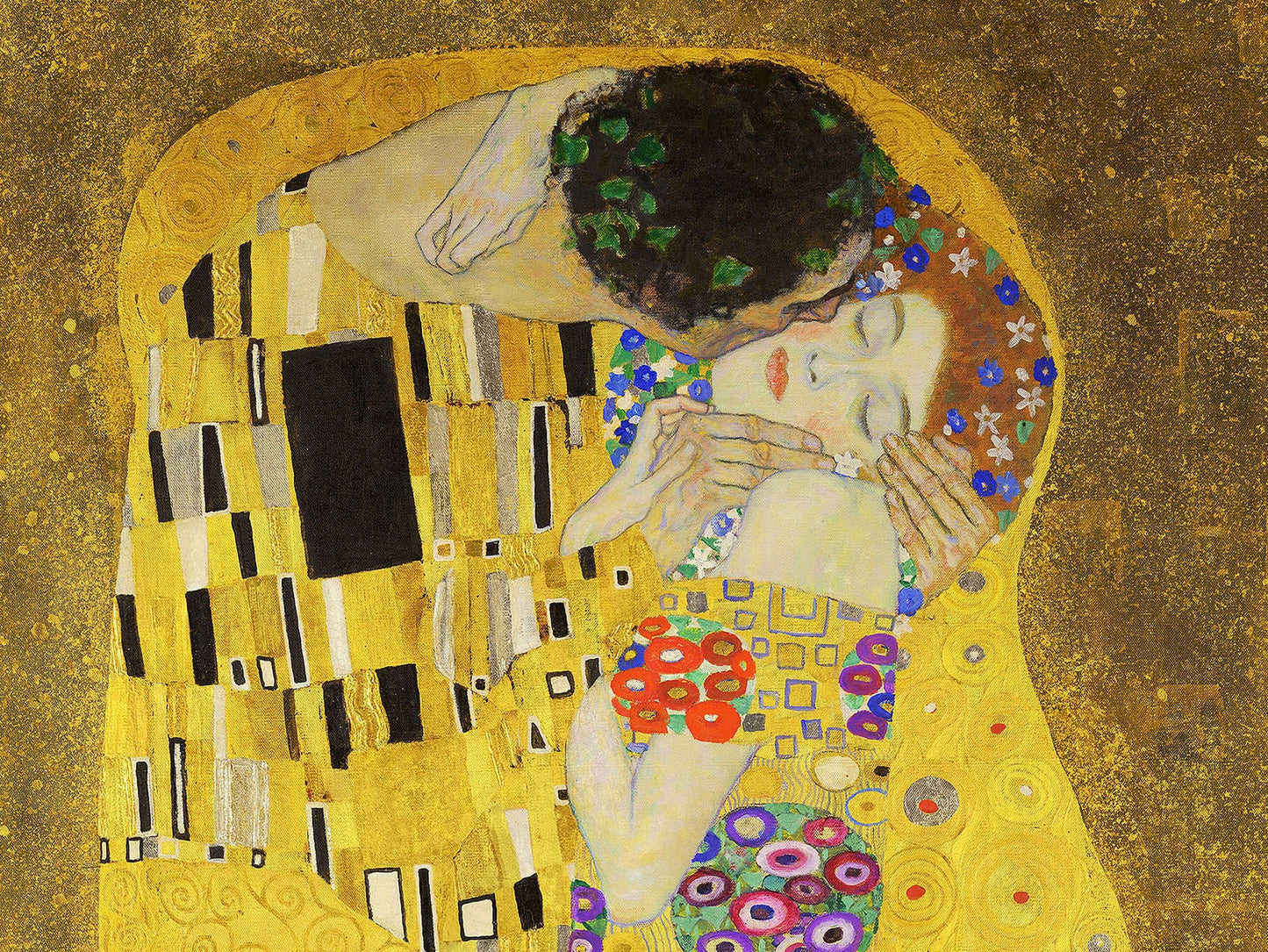 💋 Поцелуй – Густав Климт (Деталь) (1907-1908)