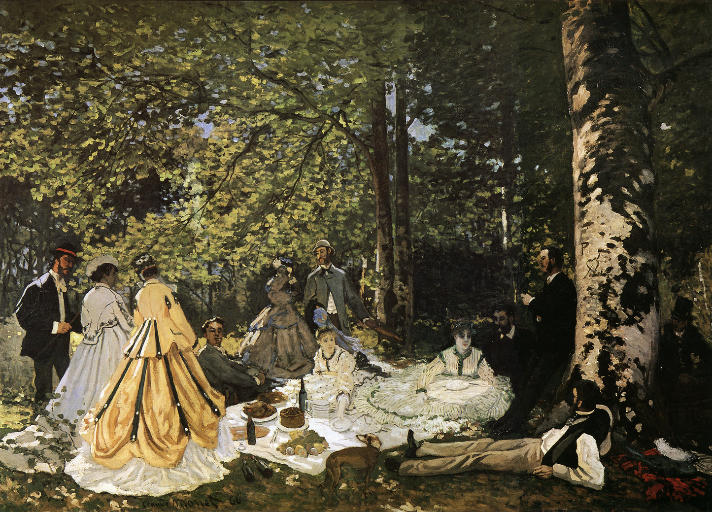 🌳 Завтрак на траве – Клод Моне (1865–1866)