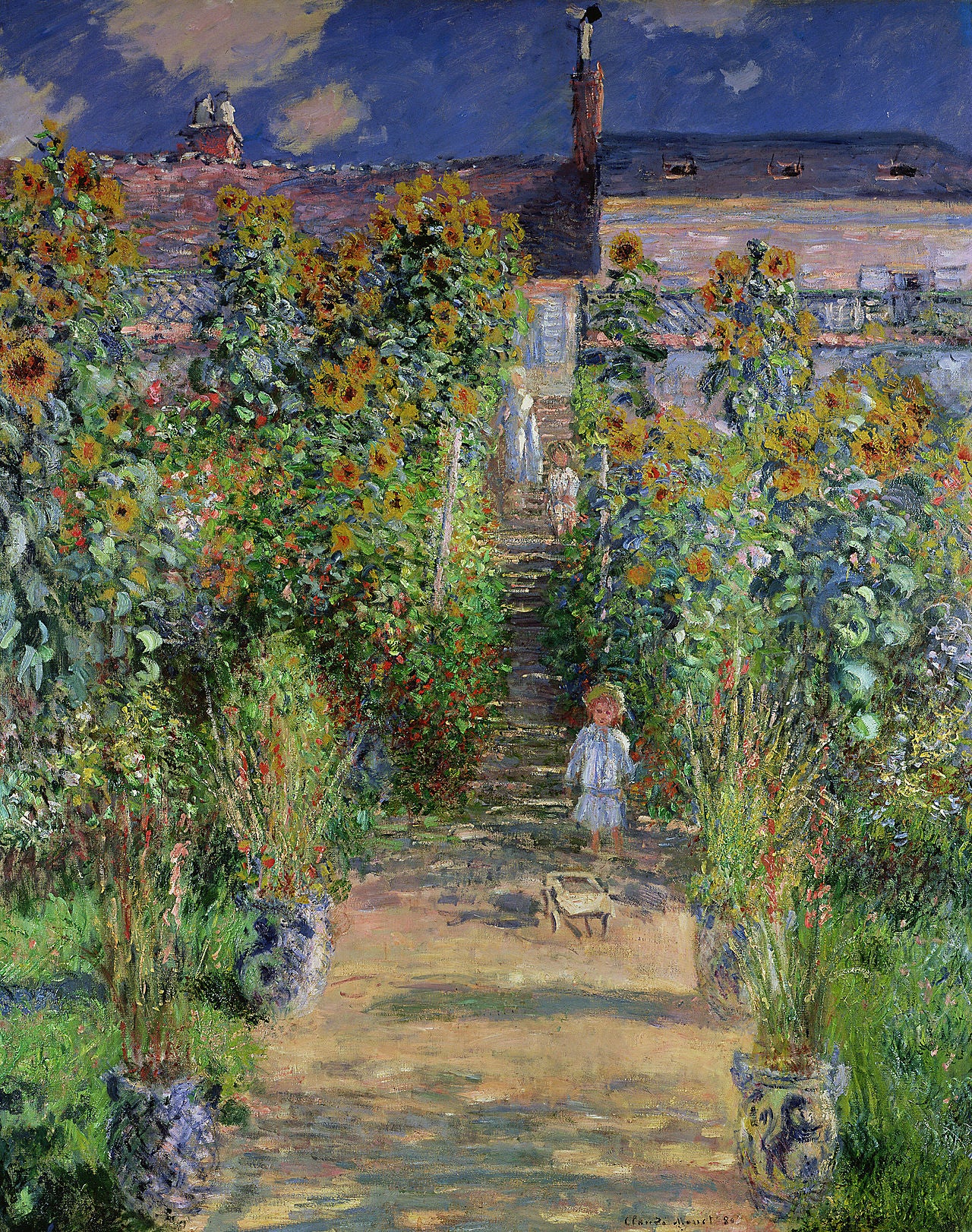🌻 Сад Моне в Ветёйе – Клод Моне (1881)