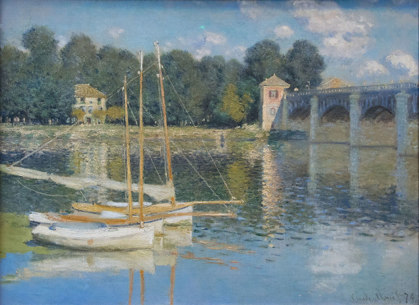 🎨 Мост в Аржантёе – Клод Моне, 1874