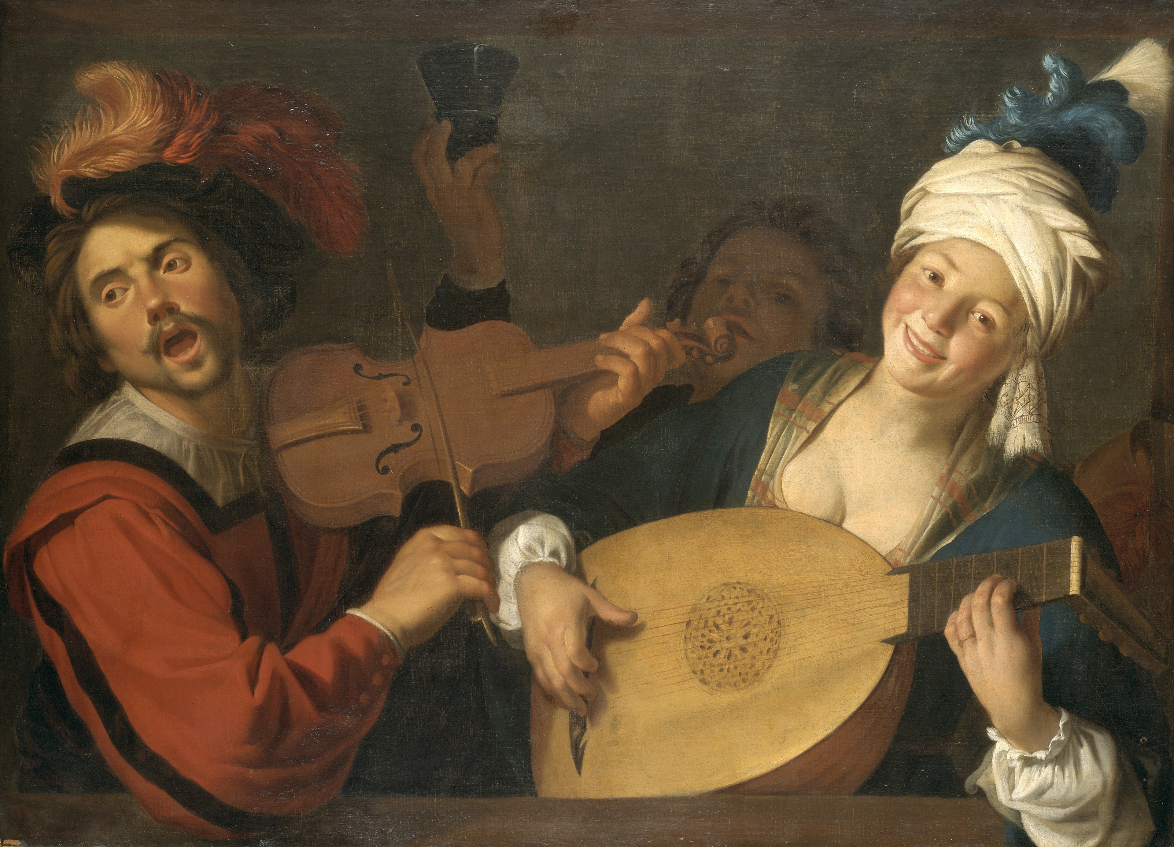 Les Chanteurs - Gerrit van Honthorst