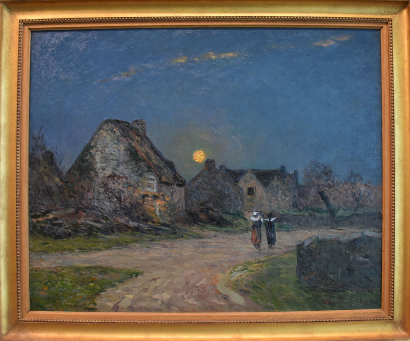 Lever de lune en Bretagne – Maxime Maufra