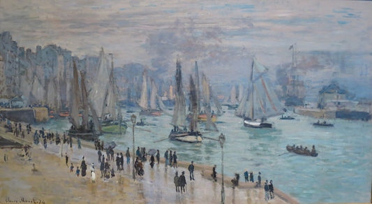 🌊 Гавр Рыболовные лодки, выходящие из порта Клод Моне (1874)