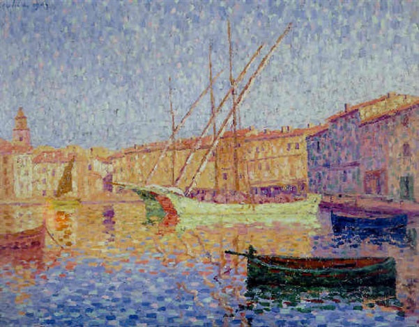 Le port de Saint-Tropez, effet de soleil - Francis Picabia