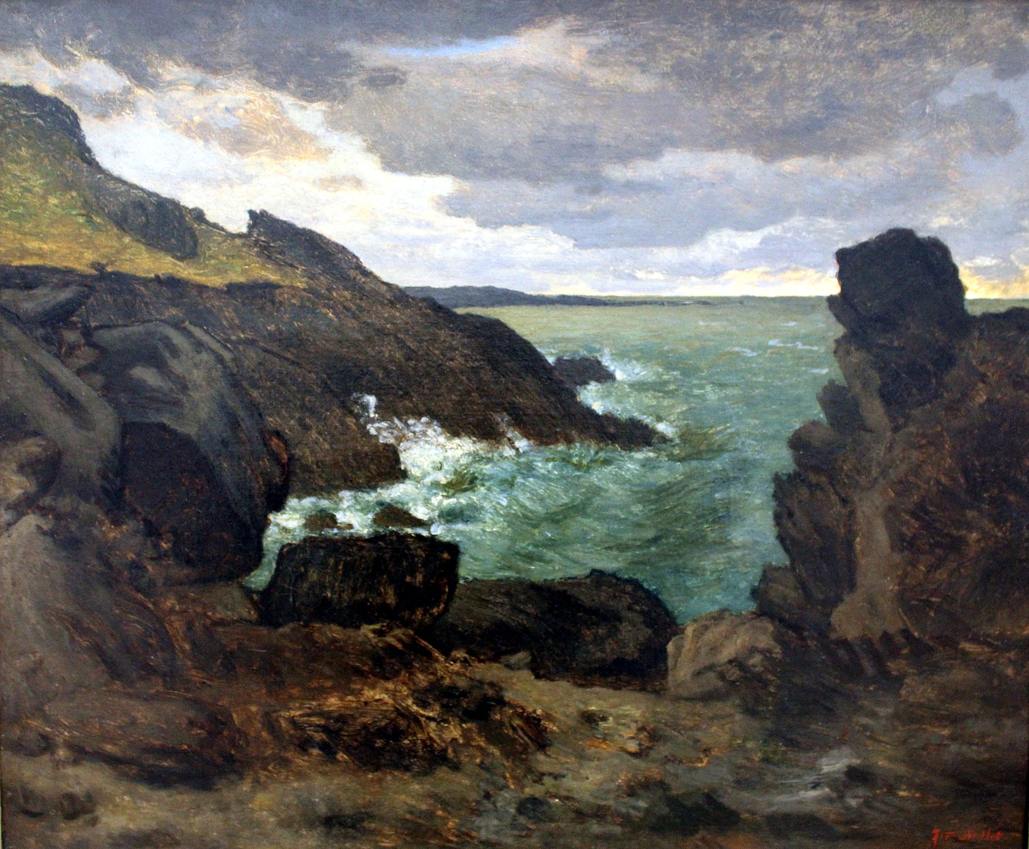 Côte rocheuse à Gréville - Jean-François Millet