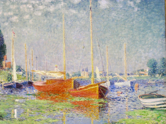 🎨 Красные лодки в Аржантёе – Клод Моне, около 1875 года