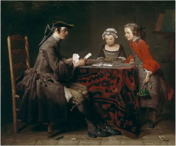 Les Tours de Cartes - Jean Siméon Chardin - Alpha Reproduction