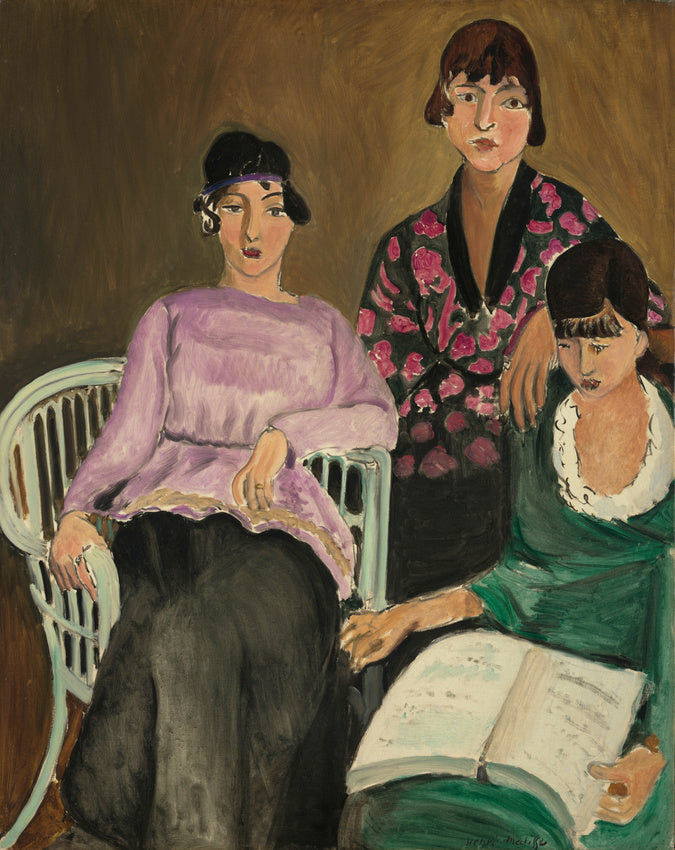 Reproduction du tableau « Les Trois Sœurs - Henri Matisse » par Alpha Reproduction en peinture à l’huile