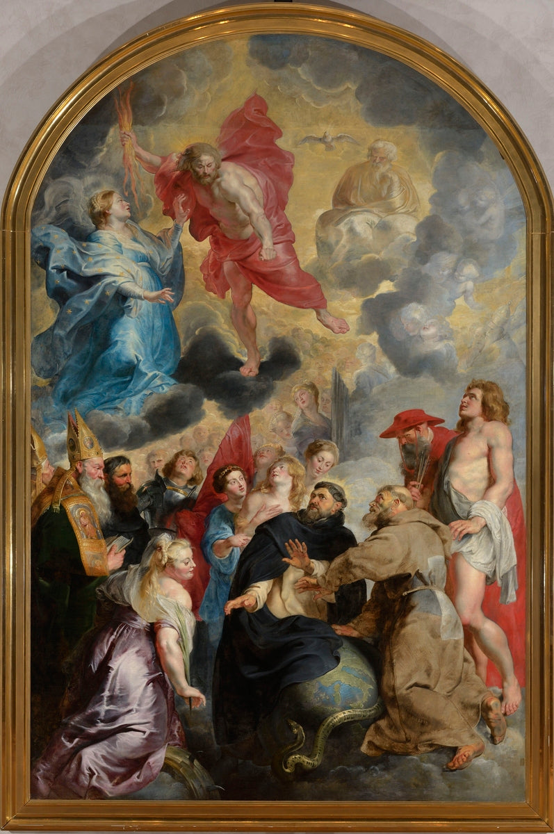 Saint Dominique et Saint François préservant le monde de la colère du Christ - Peter Paul Rubens