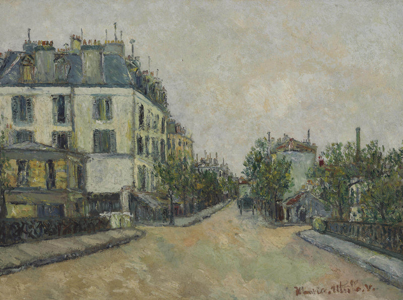 Les Trois Rues à Montmagny (1908) - Maurice Utrillo