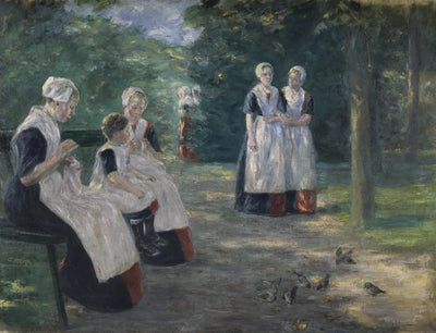 Le Jardin de l’orphelinat communal de la ville d’Amsterdam - Max Liebermann - Alpha Reproduction