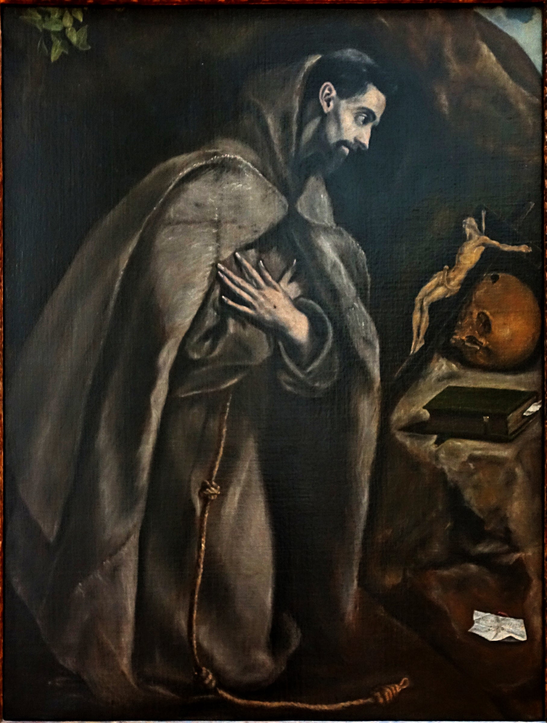 Saint François en prière devant le crucifix - El Greco