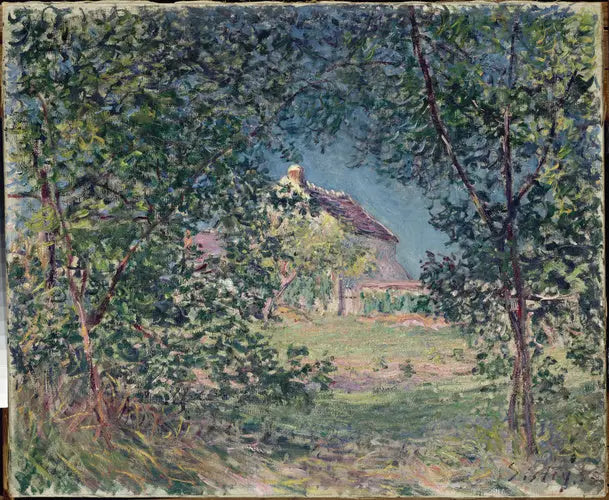 Reproduction du tableau « Lisière de forêt au printemps - Alfred Sisley » par Alpha Reproduction en peinture à l’huile