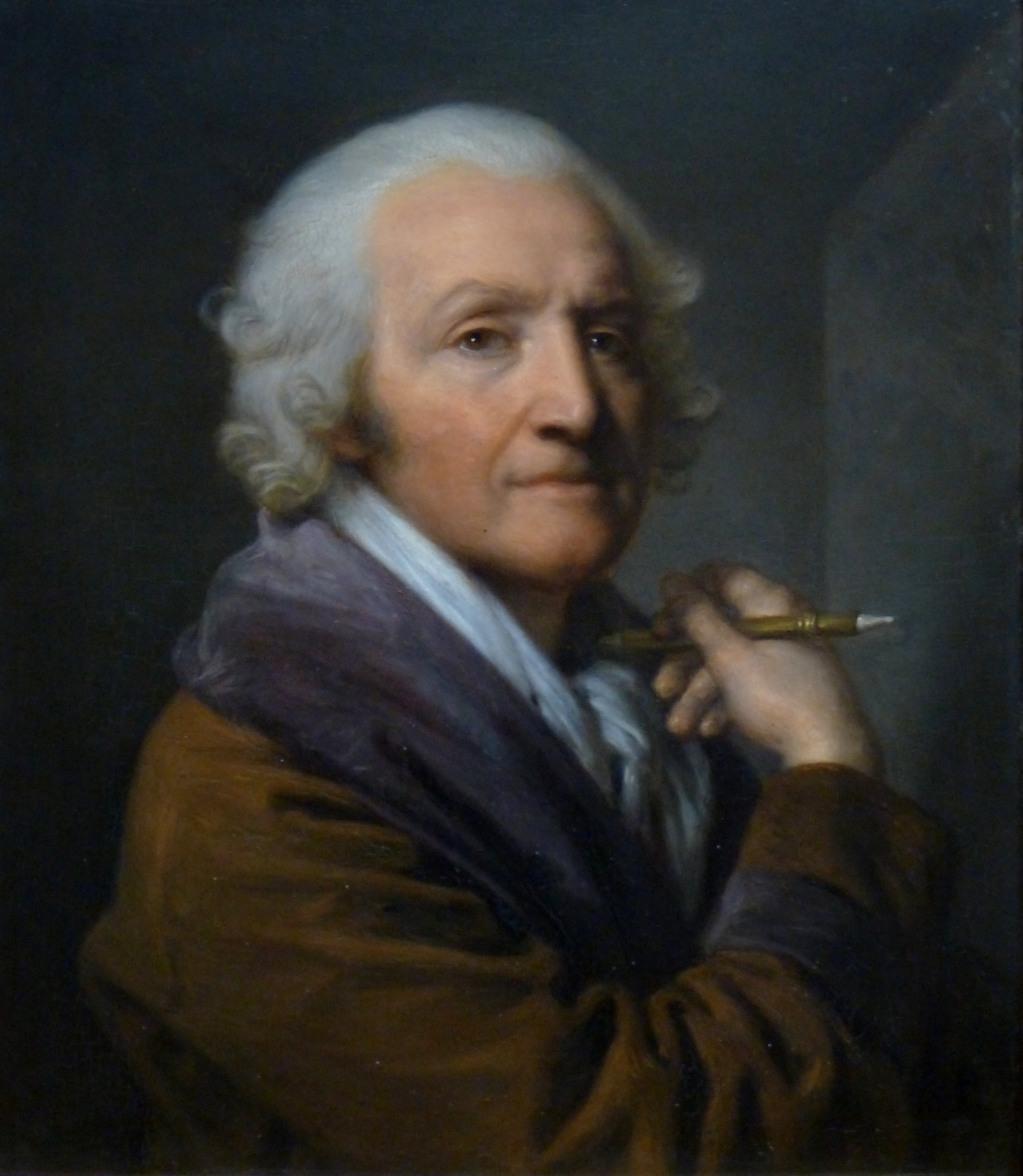 Autoportrait âgé - Jean-Baptiste Greuze