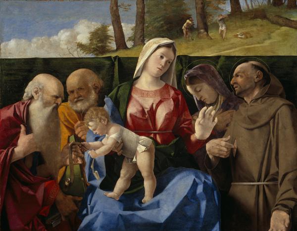 La Vierge à l'Enfant avec des saints - Lorenzo Lotto