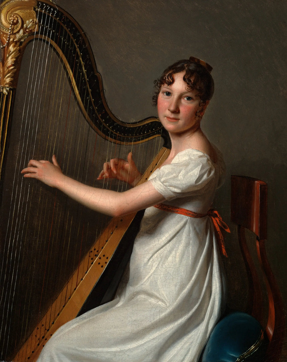 Le jeune harpiste - Louis-Léopold Boilly - Alpha Reproduction