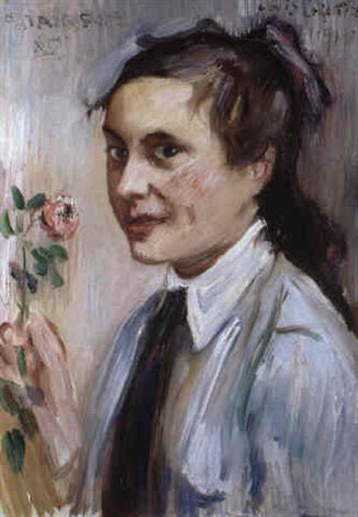 La Rose – Portrait de Lucie Mainzer - Lovis Corinth
