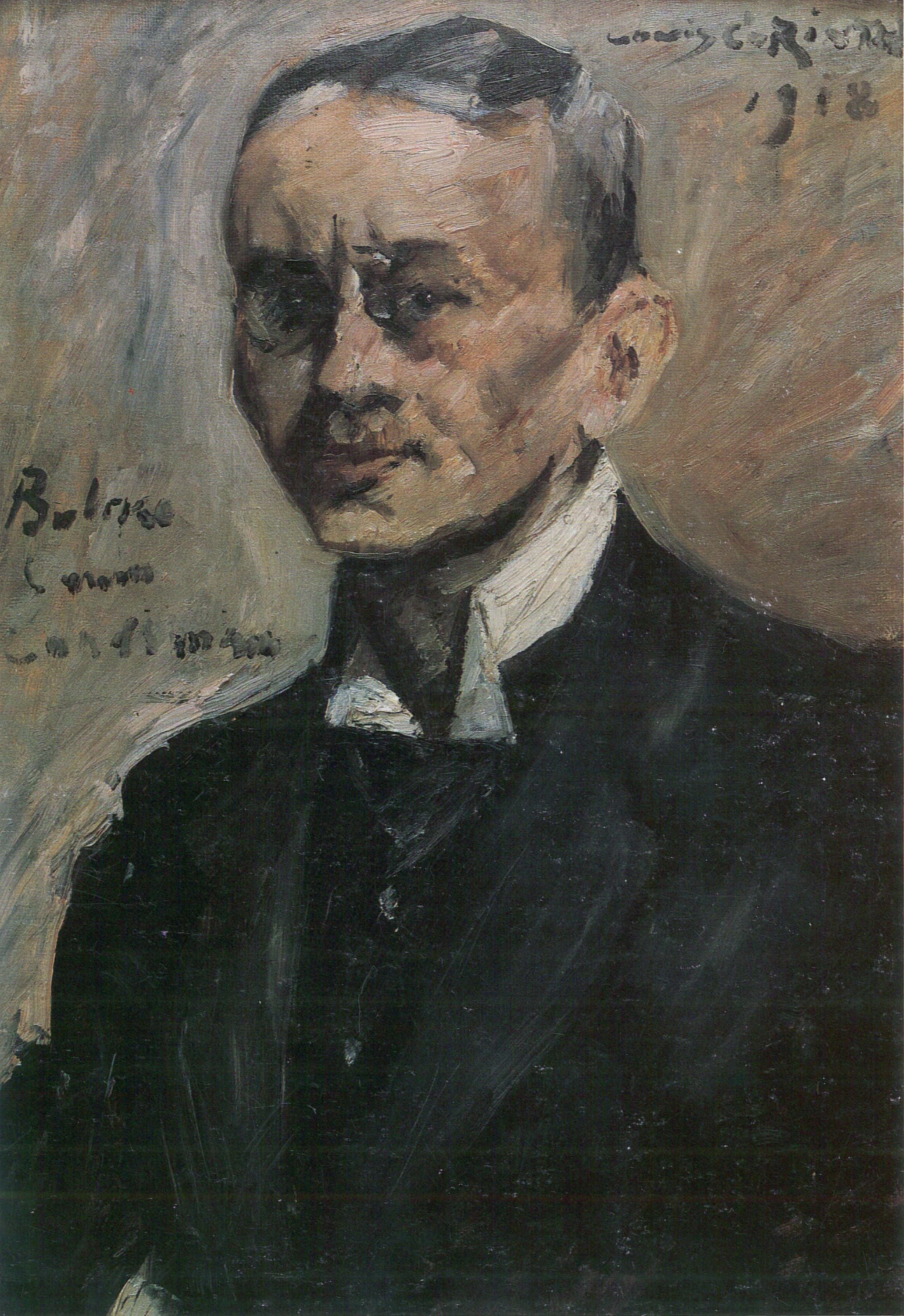 Porträt des Schriftstellers Carl Bulcke - Lovis Corinth