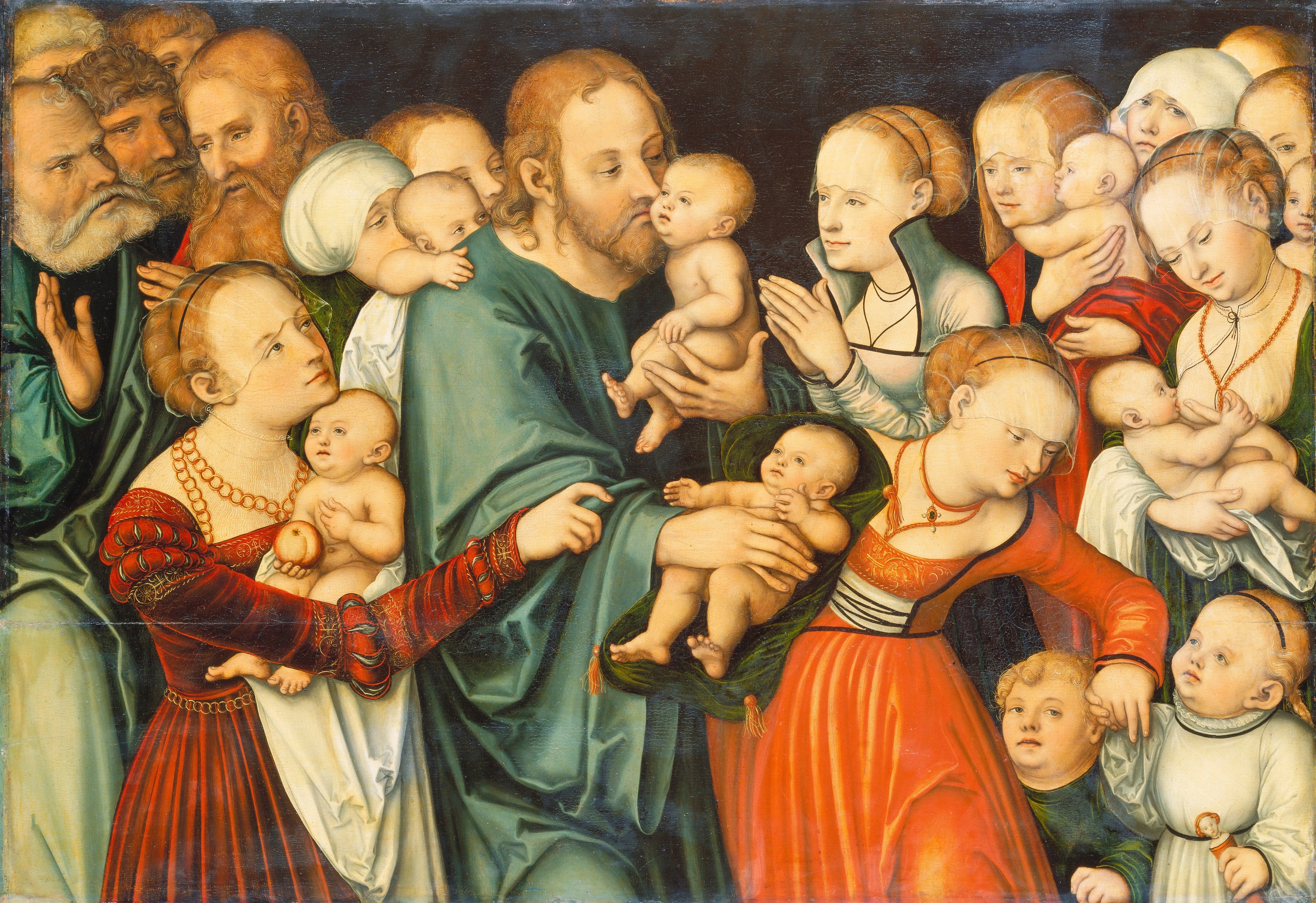Le Christ bénissant les enfants - Lucas Cranach the Elder