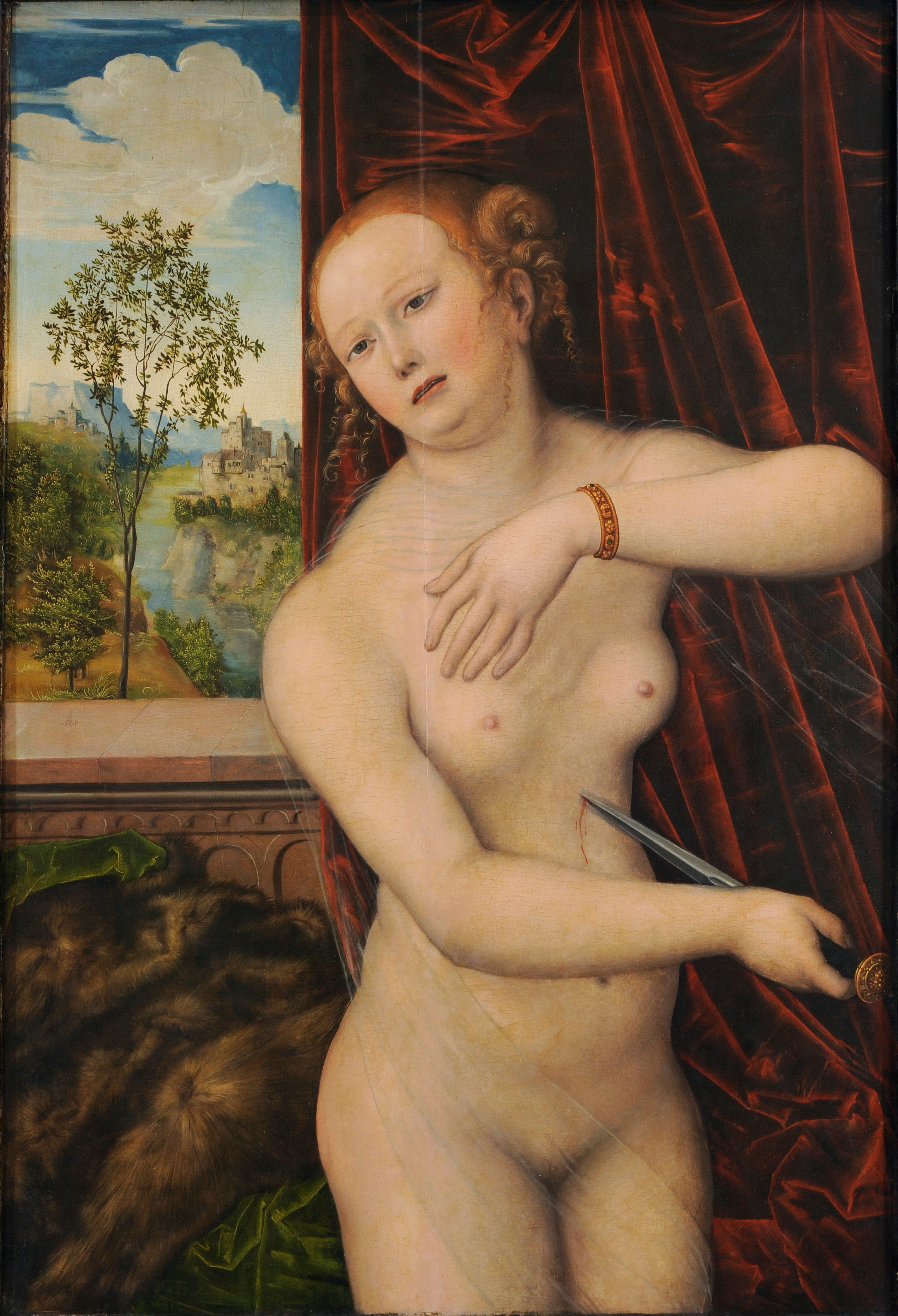 Le suicide de Lucrèce - Lucas Cranach the Elder