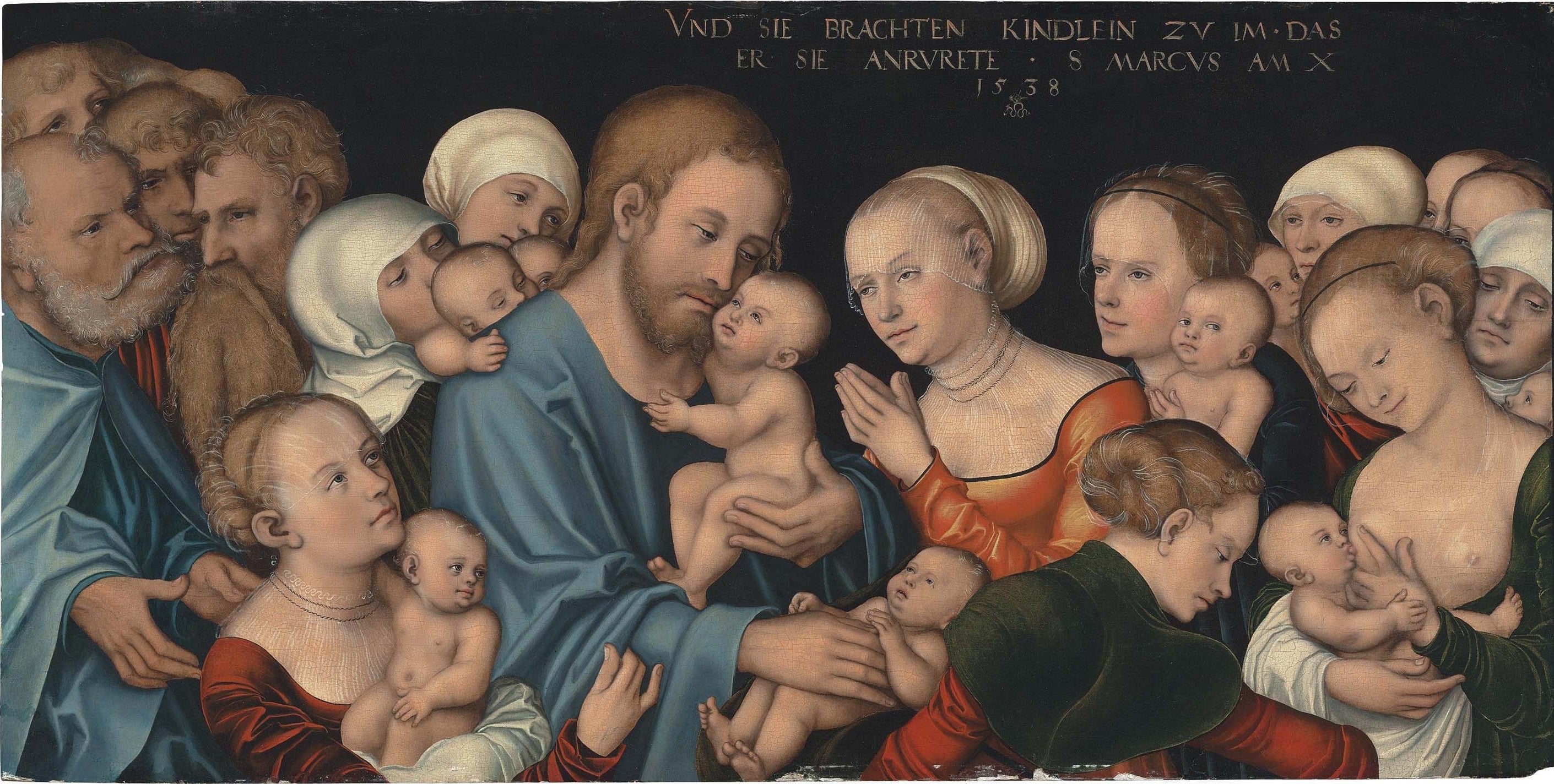 Laissez les petits enfants venir à moi (Le Christ bénit les enfants) - Lucas Cranach the Elder